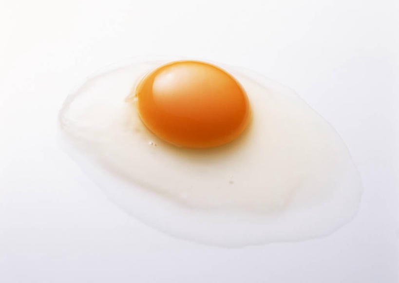 无人,横图,俯视,室内,特写,白天,白色背景,餐桌,桌子,阴影,反射,影子,蛋,蛋黄,鸡蛋,一颗,黄色,摄影,影棚,餐台,草鸡蛋,卵,彩图,高角度拍摄,影棚拍摄,拍摄