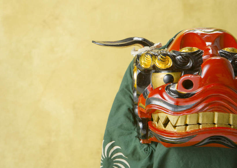 无人,横图,室内,特写,白天,正面,静物,花纹,庆祝,装饰,包裹,布,面具,图案,布纹,脸谱,摄影,影棚,华丽,修饰,布匹,庆贺,点缀,祝贺,狮子头,衬托,美观,雅致,雅观,彩图,影棚拍摄,拍摄