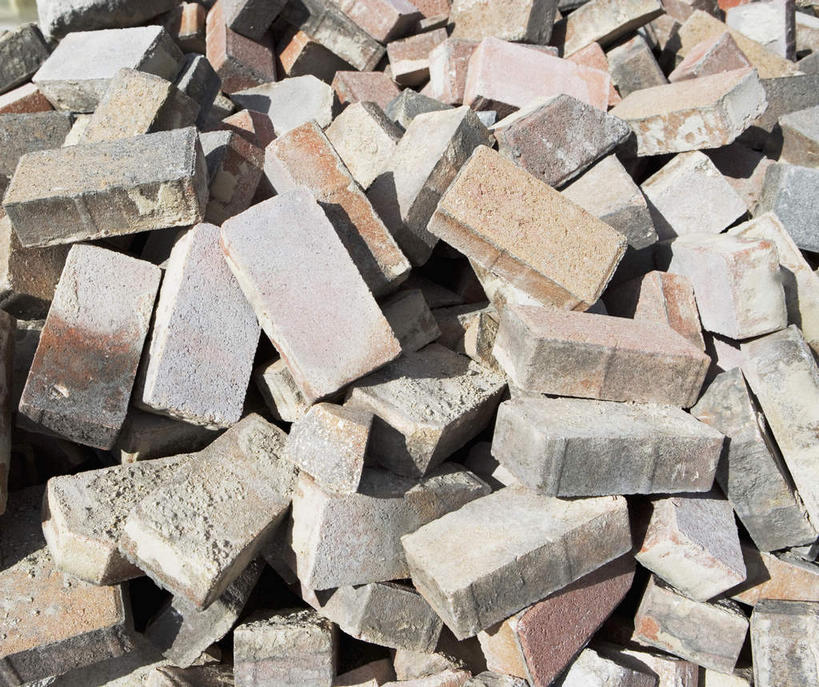 无人,横图,俯视,室外,特写,白天,一堆,许多,阴影,堆叠,堆积,光线,影子,阳光,建筑工地,砖头,堆,地盘,建筑地盘,施工地盘,彩图,高角度拍摄,工地