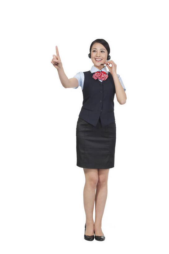 东方人,一个人,空姐,站,笑,微笑,露齿笑,竖图,室内,白天,白色背景,正面,高跟鞋,工作服,裙子,制服,时尚,鞋子,亚洲,仅一个年轻女性,仅一个女性,仅一个人,指,装饰,丝巾,注视,黄种人,方向,一个,耳机,耳麦,话筒,观察,看,手势,站着,乘务员,航空乘务员,空乘,短裙,摄影,影棚,单个,观看,半身裙,华丽,点缀,察看,麦克风,头戴式耳麦,指向,食指,关注,时髦,扩音器,摄影棚,传声器,衬托,美观,雅致,雅观,微音器,工作制服,时兴,年轻女性,女人,女性,亚洲人,站立,彩图,全身,影棚拍摄,工作套服,拍摄,头戴式耳机,打手势,空姐制服