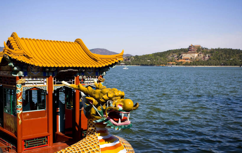 无人,颐和园,宫殿,横图,室外,白天,正面,旅游,度假,成功,湖,湖泊,名胜