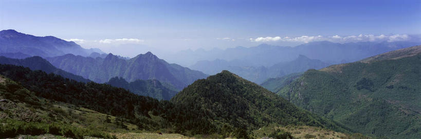 无人,横图,室外,白天,正面,旅游,度假,美景,森林,山,山脉,树林,植物,中国,亚洲,阴影,光线,影子,景观,山峰,云,云朵,山峦,云彩,娱乐,树,树木,蓝色,绿色,白云,蓝天,天空,阳光,自然,群山,天,享受,休闲,景色,放松,生长,晴朗,成长,自然风光,东亚,湖北,湖北省,神农架,中华人民共和国,华中地区,鄂,晴空,彩图,华中屋脊,神农架林区,神农架自然保护区,林区