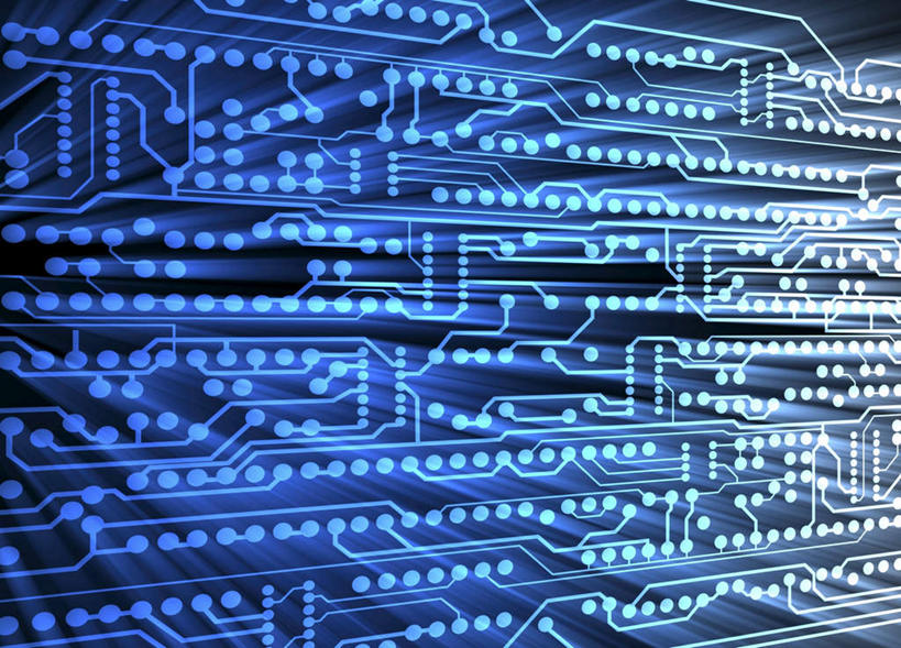 无人,横图,插画,室内,特写,白天,正面,数码,科技,阴影,朦胧,模糊,印刷,发光,网络,电路板,高光,几何,计算机图形,合成,图画,画,蓝色,工业,芯片,电子工业,电脑合成图,数码合成图,漫画,写实,具体,具象,产业,彩图