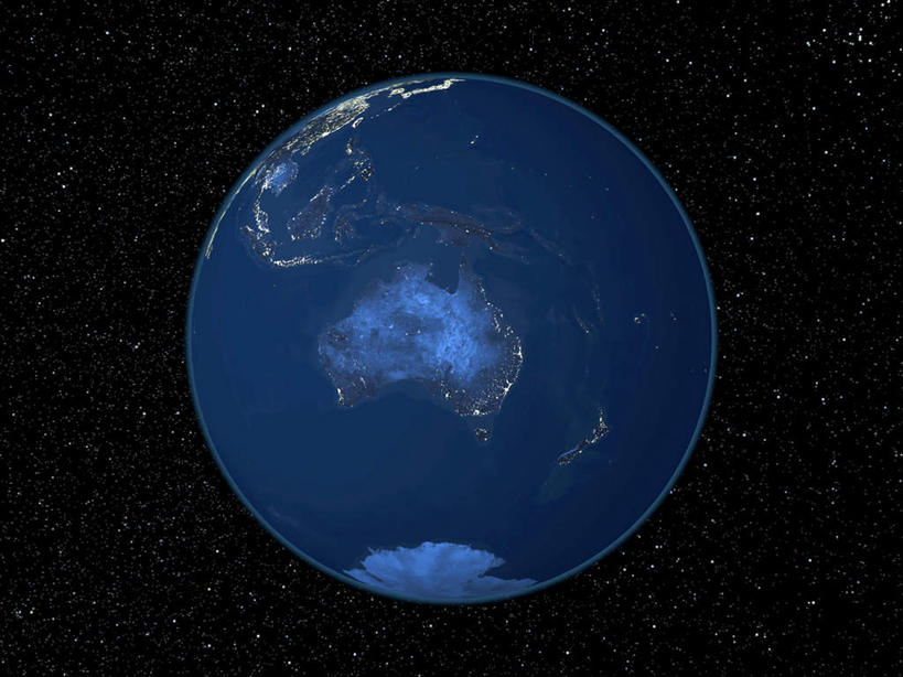 无人,横图,俯视,航拍,室外,夜晚,探险,神秘,宇宙,海洋,澳大利亚,黑色背景,科学,太空,世界地图,地球,陆地,全球,自然,探索,地理,国家,发现,大陆,天体,世界,鸟瞰,大洋洲,澳洲,天文学,外太空,南方大陆,澳大利亚联邦,彩图,高角度拍摄,大洋,大洲