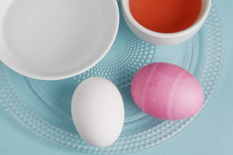 蓝色背景,节日,庆祝,木制,碟子,盘,椭圆,蛋,鸡蛋,两碗,文化,两个,粉色