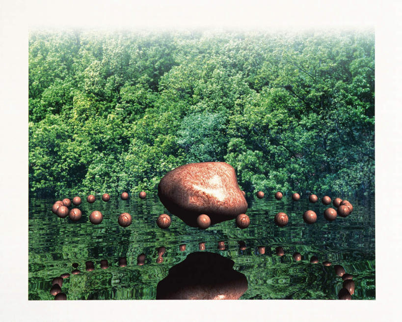 无人,横图,室内,白天,白色背景,正面,旅游,度假,数码,科技,湖,湖泊,石头,美景,树林,水,植物,阴影,朦胧,模糊,漂浮,围绕,反射,网络,环,石子,影子,圆圈,湖面,景观,水流,水面,高光,几何,计算机图形,合成,娱乐,树,树木,绿色,自然,湖水,享受,休闲,悬浮,景色,放松,生长,成长,电脑合成图,数码合成图,自然风光,写实,具体,具象,石块,岩石,彩图