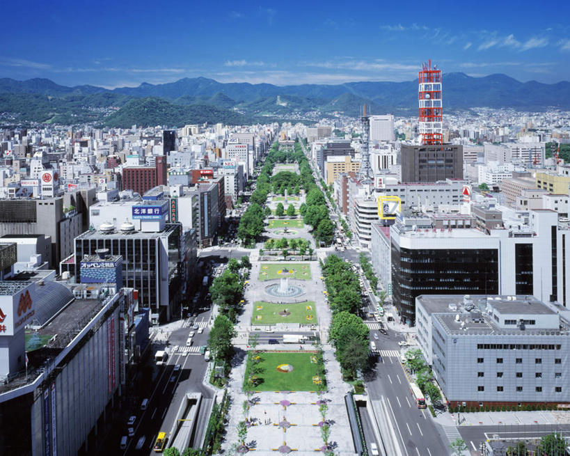 无人,公园,高楼大厦,横图,俯视,航拍,室外,白天,度假,办公楼,美景,森林,山,山脉,树林,植物,城市风光,标志建筑,城市,大厦,地标,建筑,摩天大楼,写字楼,北海道,日本,亚洲,景观,山峰,云,云朵,山峦,云彩,娱乐,建设,树,树木,蓝色,绿色,白云,蓝天,天空,自然,楼宇,群山,天,享受,休闲,商务楼,景色,放松,生长,晴朗,成长,鸟瞰,东亚,札幌,大通公园,日本国,北海道地方,北海道岛,县厅,晴空,彩图,高角度拍摄,大楼,高层建筑,高楼,摩天楼,札幌市