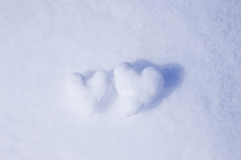无人,横图,俯视,室外,白天,爱情,美景,雪,大雪,爱心,积雪,景观,雪景,冬季,冬天,浪漫,两个,白色,自然,温暖,温馨,心形,景色,恩爱,寒冷,和睦,自然风光,严寒,心型,彩图,高角度拍摄,融洽