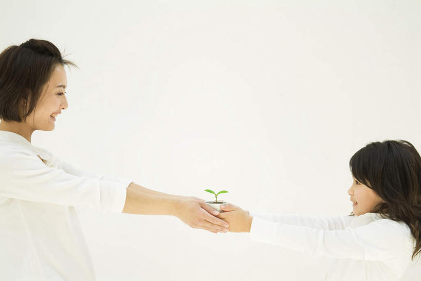 东方人,两个人,站,笑,微笑,露齿笑,横图,室内,白天,白色背景,正面,叶子,花盆,亚洲,一片,握,绿叶,黄种人,相视,树苗,站着,面对面,嫩叶,握着,摄影,影棚,对视,相对,相看,年轻女性,女孩,女人,女性,亚洲人,叶,叶片,站立,半身,彩图,影棚拍摄,拍摄