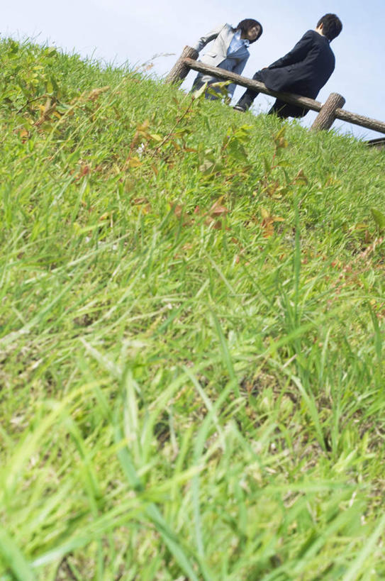 东方人,两个人,栏杆,坐,笑,微笑,露齿笑,竖图,室外,白天,仰视,爱情,草地,草坪,植物,亚洲,木制,云,云朵,围栏,浪漫,云彩,黄种人,护栏,相视,草,蓝色,绿色,白云,蓝天,天空,木制品,天,温暖,温馨,面对面,恩爱,恋人,晴朗,对视,和睦,相对,相看,男人,男性,年轻男性,年轻女性,女人,女性,亚洲人,情侣,晴空,坐着,半身,彩图,低角度拍摄,伴侣,融洽