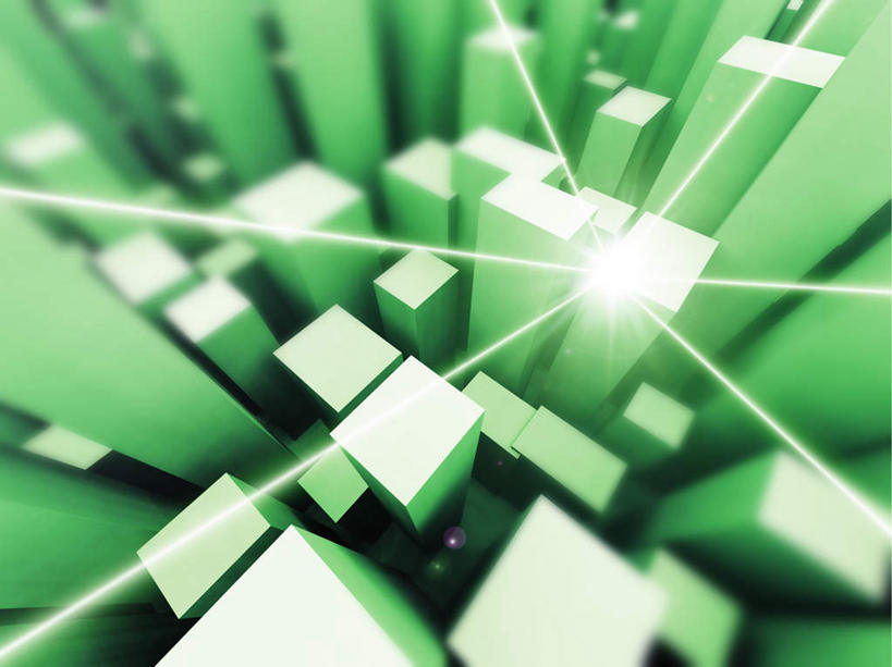 无人,横图,俯视,插画,室内,白天,抽象,数码,科技,一排,许多,阴影,梦幻,整齐,发光,光束,网络,光亮,高光,几何,计算机图形,立方体,放射,合成,图画,画,排列,绿色,发散,夸张,电脑合成图,数码合成图,未来,队列,发亮,特效,漫画,憧憬,深奥,彩图,高角度拍摄