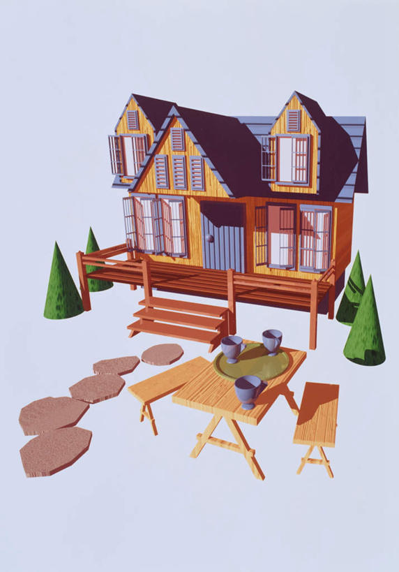 无人,家,栏杆,竖图,室内,白天,白色背景,正面,数码,科技,石头,植物,别墅,餐桌,楼梯,桌子,道路,路,杯子,阴影,网络,瓷器,扶手,石子,房屋,阶梯,屋子,公寓,围栏,小路,咖啡杯,陶瓷制品,交通,高光,几何,计算机图形,合成,洋房,护栏,楼房,台阶,住宅,树,树木,绿色,自然,生长,成长,餐台,电脑合成图,数码合成图,瓷杯,写实,具体,具象,石块,彩图,房子