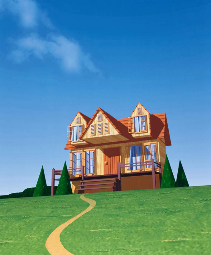 无人,家,竖图,室内,白天,仰视,数码,科技,植物,别墅,阴影,网络,房屋,屋子,云,云朵,公寓,高光,几何,计算机图形,合成,云彩,洋房,楼房,住宅,树,树木,蓝色,绿色,白云,蓝天,天空,自然,天,生长,晴朗,成长,电脑合成图,数码合成图,写实,具体,具象,晴空,彩图,低角度拍摄,房子