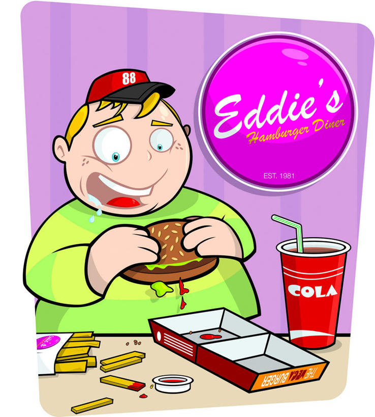 西方人,一个人,无人,坐,竖图,插画,室内,白天,白色背景,正面,烹饪,西餐,数码,科技,餐桌,桌子,帽子,欧洲,欧洲人,仅一个男性,仅一个人,仅一个中年男性,握,阴影,服装,网络,英文,标志,文字,字符,塑料,字母,汉堡,料理,食品,高光,几何,计算机图形,拿,合成,图画,拿着,注视,休闲装,标识,薯条,菜肴,美食,可乐,画,食物,衣服,塑料制品,吸管,遮阳帽,快餐,观察,看,张嘴,休闲,休闲服,西式,握着,服饰,佳肴,餐台,观看,英文字母,电脑合成图,数码合成图,察看,空心,关注,口水,漫画,张大嘴巴,西式快餐,垃圾食品,写实,具体,具象,饮管,男人,男性,中年男性,白种人,张开嘴,坐着,半身,彩图,圆柱状