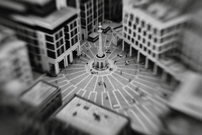 无人,横图,俯视,航拍,黑白,室外,白天,旅游,度假,名胜古迹,标志建筑,地标,建筑,英国,欧洲,伦敦,朦胧,模糊,遗迹,首都,古迹,文物,娱乐,建设,古建筑,圣保罗大教堂,享受,休闲,旅游胜地,放松,西欧,鸟瞰,大不列颠,古文明,世界文化遗产,大不列颠及北爱尔兰联合王国,大不列颠联合王国,日不落英帝国,雾都,移轴,高角度拍摄