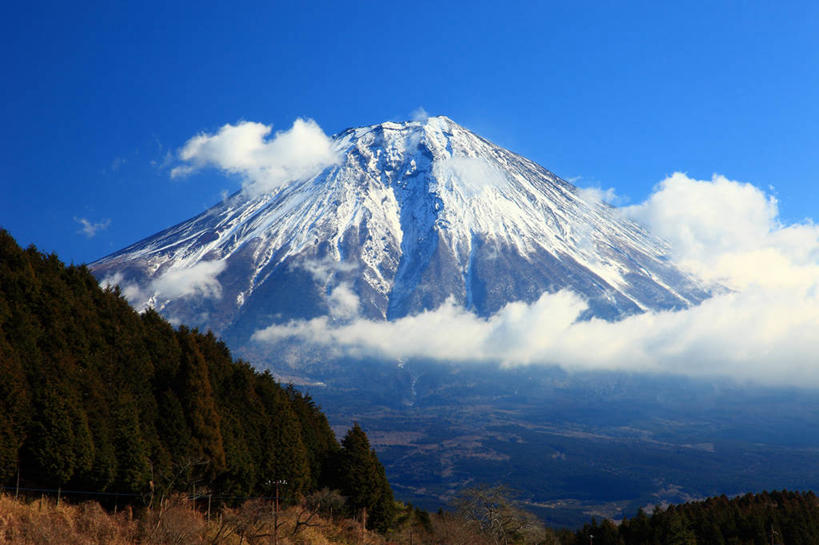 无人,横图,室外,白天,正面,旅游,度假,火山,美景,山,树林,雪,雪山,植物,大雪,富士山,静冈县,日本,亚洲,阴影,光线,影子,冰,积雪,景观,山峰,雪景,云,云朵,冬季,冬天,山峦,云彩,娱乐,树,树木,蓝色,绿色,白云,蓝天,天空,阳光,自然,天,享受,休闲,景色,放松,寒冷,生长,晴朗,成长,冰冷,自然风光,东亚,本州,本州岛,日本国,中部地方,静冈,富士宫,严寒,冰凉,酷寒,凛冽,凛凛,极冷,活火山,晴空,彩图