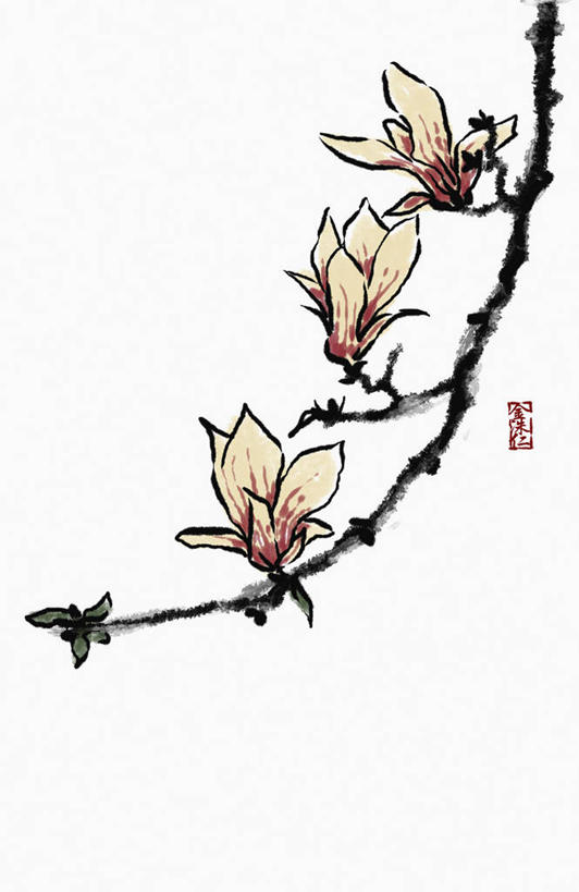无人,竖图,插画,室内,白天,白色背景,正面,数码,科技,阴影,盛开,网络,标志,文字,字符,枝条,高光,几何,计算机图形,合成,花蕾,图画,标识,画,花,花瓣,花朵,鲜花,树枝,花苞,花蕊,汉字,电脑合成图,数码合成图,高雅,合成图,中文,漫画,写实,具体,具象,国文,华文,淡泊,花中君子,虬枝,枝杈,兰花,彩图