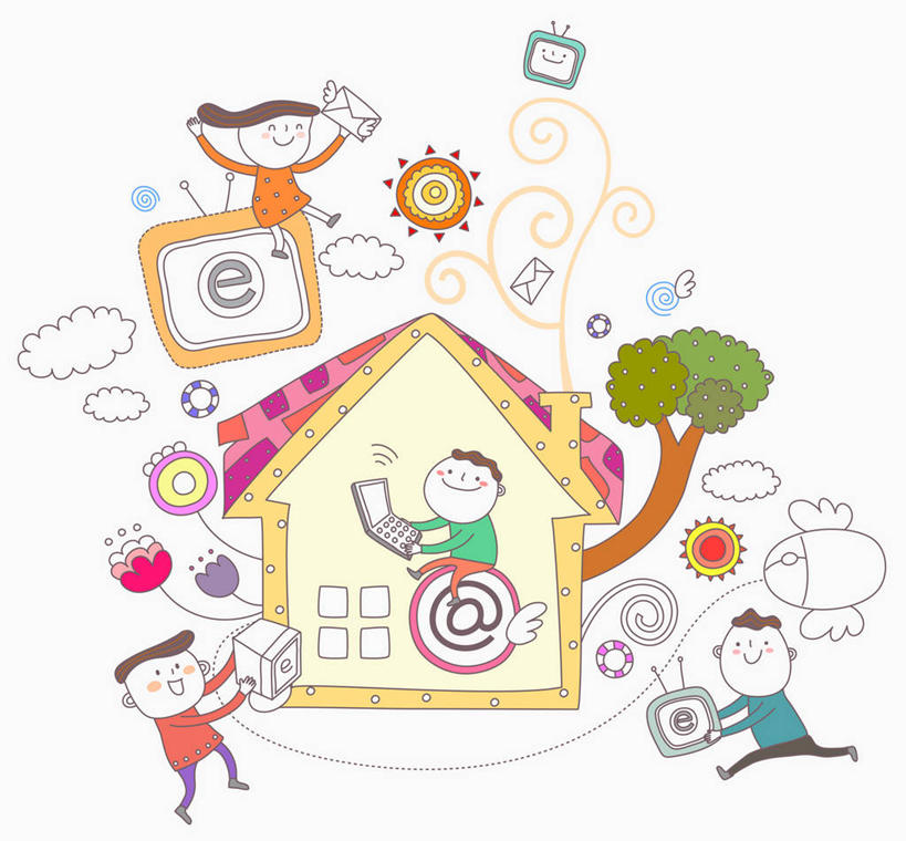 东方人,儿童,无人,三个人,伙伴,朋友,家,站,坐,笑,微笑,横图,插画,室内,白天,白色背景,正面,友谊,纯洁,互联网,数码,科技,太阳,电视,亚洲,奔驰,握,阴影,服装,因特网,网络,网址,信息,英文,标志,文字,域名,字符,字母,房屋,屋子,云,云朵,公寓,高光,几何,计算机图形,拿,合成,云彩,图画,拿着,注视,休闲装,黄种人,标识,洋房,楼房,住宅,画,小孩,衣服,白云,奔跑,观察,看,站着,休闲,休闲服,可爱,童年,童趣,握着,通信,创意,服饰,观看,英文字母,电脑合成图,数码合成图,察看,合成图,关注,彩电,地址,漫画,童真,烂漫,无邪,写实,具体,具象,彩色电视机,显像管屏,显像管屏幕,天真,友情,男孩,男人,男性,女孩,女人,女性,亚洲人,电视机,站立,坐着,彩图,全身,房子,男生,女生