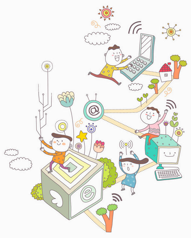 米饭,东方人,儿童,无人,四个人,伙伴,朋友,站,坐,举,笑,打电话,微笑,露齿笑,竖图,俯视,插画,室内,白天,白色背景,友谊,纯洁,电脑,笔记本电脑,互联网,数码,科技,太阳,植物,电话,手机,亚洲,阴影,服装,因特网,网络,网址,信息,英文,标志,文字,域名,字符,字母,云,云朵,饭,高光,几何,计算机图形,合成,云彩,图画,注视,休闲装,黄种人,通讯设备,标识,画,树,树木,小孩,衣服,绿色,白云,自然,观察,看,托,站着,休闲,休闲服,可爱,童年,童趣,通信,创意,服饰,生长,成长,观看,英文字母,电脑合成图,数码合成图,五谷,察看,无线,合成图,关注,通信设备,地址,无线网络,漫画,无线上网,便携式电脑,童真,烂漫,无邪,写实,具体,具象,交流,天真,友情,手提电脑,男孩,男人,男性,女孩,女人,女性,亚洲人,沟通,举起,举手,举着,通话,向上举,向上伸,向上托,站立,坐着,彩图,高角度拍摄,全身,男生,女生