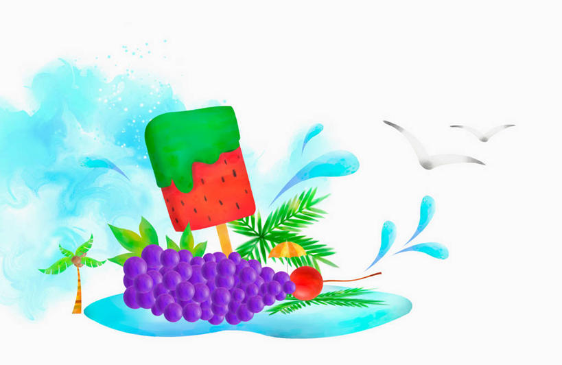 无人,横图,插画,室内,白天,白色背景,正面,数码,科技,水,植物,棕榈树,海鸟,海鸥,鸟,葡萄,樱桃,水果,叶子,一堆,许多,飞翔,伸展,张开,展翅,阴影,堆叠,堆积,飞溅,新鲜,溅,飞行,网络,翅膀,鸟类,液体,水滴,生食,食品,冰激凌,果实,绿叶,很多,高光,几何,计算机图形,翱翔,清凉,合成,图画,飞,画,水珠,树,树木,食物,一个,红色,绿色,紫色,白色,自然,冷饮,两只,舒服,嫩叶,冰淇淋,有机食品,绿色食品,生长,单个,成长,堆,解暑,电脑合成图,数码合成图,合成图,喷洒,解渴,漫画,雪糕,棕榈叶,舒爽,张开翅膀,写实,具体,具象,冰糕,消暑,展开翅膀,叶,叶片,棕树,棕榈,樱珠,莺桃,英桃,楔桃,山葫芦,蒲桃,牛桃,荆桃,草龙珠,彩图,全身