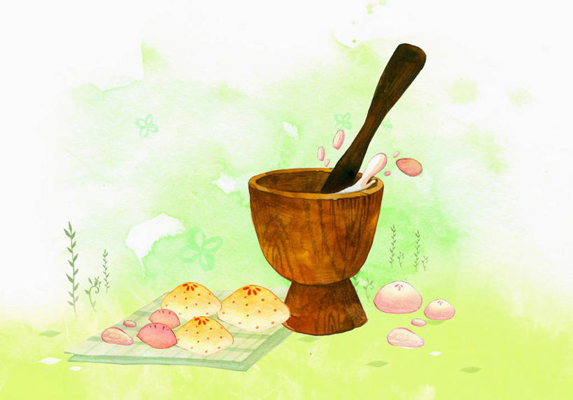 点心,无人,横图,插画,室内,白天,正面,数码,科技,草地,植物,餐具,阴影,网络,碟子,盘,食品,甜点,甜品,高光,几何,计算机图形,合成,图画,画,草,食物,糕点,绿色,盘子,碟,甜食,器皿,电脑合成图,数码合成图,研磨,合成图,臼杵,漫画,研杵,研钵,写实,具体,具象,臼,彩图