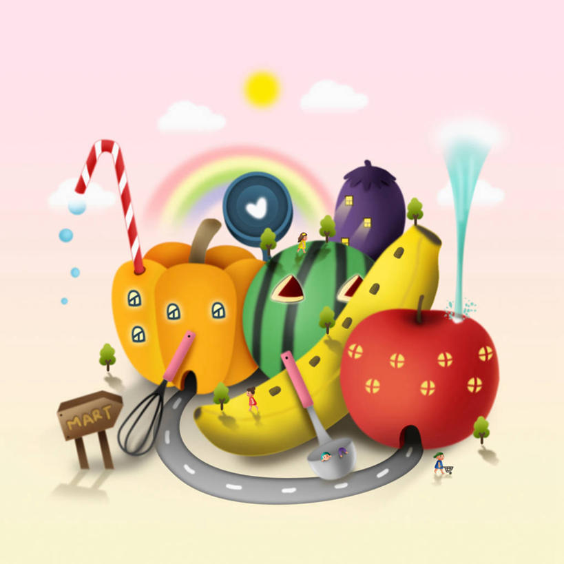 儿童,无人,三个人,伙伴,朋友,走,方图,插画,室内,白天,正面,爱情,烹饪,友谊,纯洁,数码,科技,彩虹,水,太阳,植物,道路,路,指示牌,公路,苹果,西瓜,香蕉,南瓜,茄子,蔬菜,厨具,水果,金属制品,阴影,飞溅,服装,爱心,新鲜,溅,网络,金属,英文,标志,文字,液体,字符,勺子,塑料,字母,水滴,云,云朵,金瓜,生食,食品,果实,交通,高光,几何,计算机图形,浪漫,合成,云彩,图画,注视,休闲装,标识,蔬果,番瓜,画,水珠,树,树木,食物,小孩,衣服,绿色,紫色,白云,自然,塑料制品,吸管,打蛋器,调羹,搅拌器,汤匙,观察,看,休闲,温暖,温馨,心形,休闲服,恩爱,可爱,童年,童趣,服饰,有机食品,绿色食品,生长,成长,观看,英文字母,麦瓜,倭瓜,电脑合成图,数码合成图,和睦,察看,空心,合成图,关注,喷洒,漫画,童真,烂漫,无邪,烹饪用具,紫茄子,写实,具体,具象,饮管,手动打蛋器,天真,友情,男孩,男人,男性,女孩,女人,女性,心型,烹调用具,虹,虹桥,七彩虹,天虹,马路,寒瓜,甘蕉,落苏,酪酥,昆仑瓜,矮瓜,步行,烹调,散步,走路,彩图,融洽,男生,女生,圆柱状