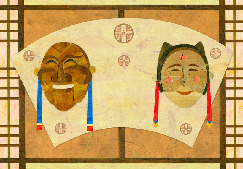 无人,横图,插画,室内,白天,正面,数码,科技,门,拉门,阴影,日本文化,艺术,网络,面具,扇子,折扇,纸扇,高光,几何,计算机图形,清凉,合成,图画,凉爽,文化,移门,传统,画,两个,笑容,电脑合成图,数码合成图,笑脸,合成图,漫画,写实,具体,具象,撒扇,障子,纸门,拉窗,纸拉窗,纸拉门,笑貌,彩图,能剧面具,能面,传统文化