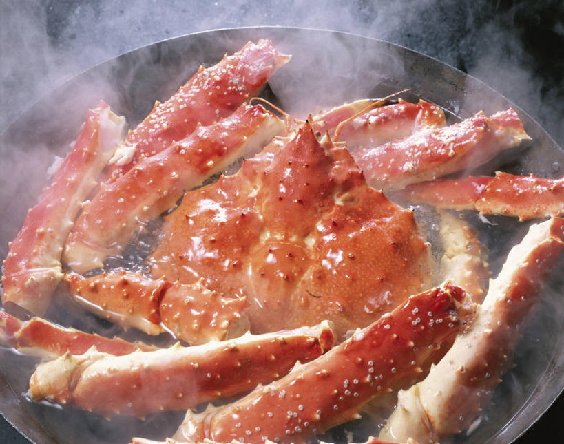 海鲜,蟹,无人,横图,俯视,室内,特写,白天,雾,沸腾,朦胧,模糊,蒸汽,螃蟹,帝王蟹,水蒸气,水产,海洋生物,红色,水生动物,海产品,水生物,海底动物,蒸发,皇帝蟹,甲壳动物,石蟹,彩图,高角度拍摄,白石蟹,岩蟹