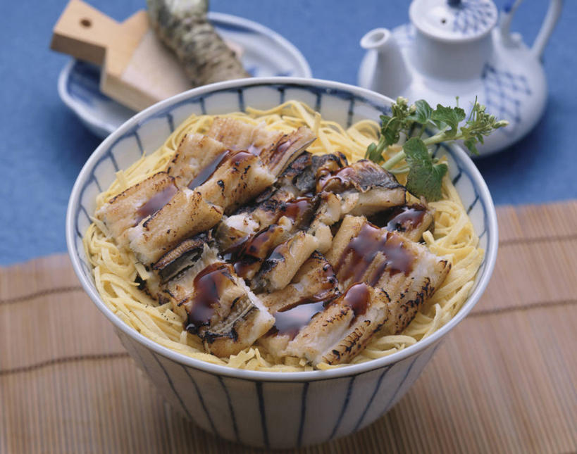 海鲜,鳗鱼,无人,横图,俯视,室内,特写,白天,烹饪,餐桌,桌子,鳗鲡,餐具,叶子,阴影,反射,鱼,碟子,壶,盘,影子,陶瓷,肉,鱼肉,日本料理,料理,食品,绿叶,陶瓷制品,水产,菜肴,美食,肉类,鱼类,海洋生物,水壶,食物,盘子,茶壶,容器,碟,碗,日式料理,日式,嫩叶,佳肴,餐台,储藏,储存,水生动物,烤鳗鱼,海产品,水生物,肉食,海底动物,叶,叶片,彩图,高角度拍摄,贮存