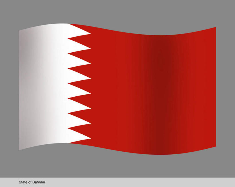 无人,横图,插画,室内,特写,白天,正面,数码,科技,旗帜,国旗,巴林,亚洲,一面,阴影,灰色背景,网络,高光,几何,计算机图形,合成,图画,画,红色,白色,电脑合成图,数码合成图,西亚,漫画,写实,具体,具象,巴林国,旗,彩图