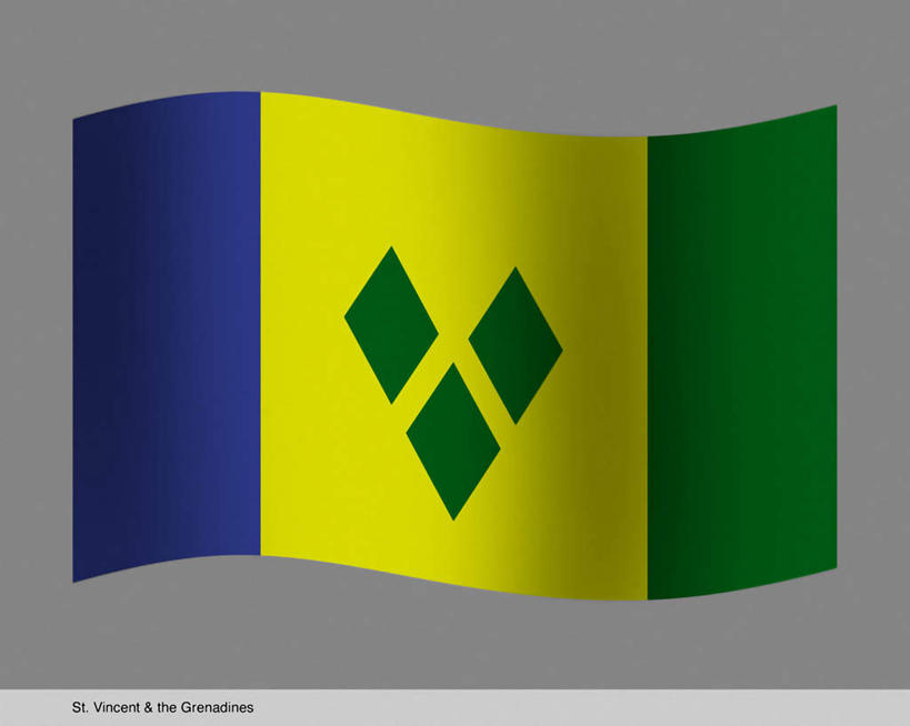 无人,横图,插画,室内,白天,正面,数码,科技,旗帜,国旗,一面,阴影,灰色背景,条纹,曲折,弯曲,光线,网络,影子,高光,几何,计算机图形,菱形,合成,图画,画,排列,三个,一个,黄色,蓝色,绿色,南美,蜿蜒,单个,电脑合成图,数码合成图,南美洲,西印度群岛,拉丁美洲,美洲,漫画,写实,具体,具象,亚美利加洲,南亚美利加洲,摆列,格林纳丁斯,圣文森特,旗,彩图,布列,分列