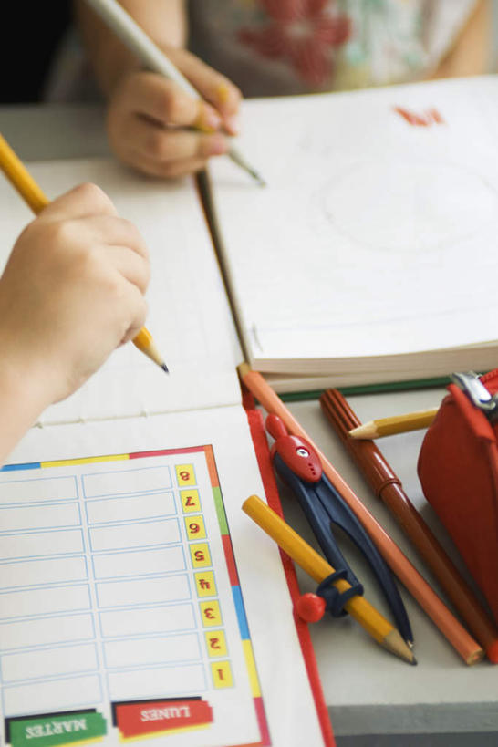 西方人,儿童,两个人,伙伴,朋友,学校,教学楼,坐,竖图,俯视,室内,白天,友谊,纯洁,桌子,欧洲,欧洲人,许多,握,写,服装,记事本,拿,拿着,休闲装,书桌,校园,小孩,衣服,本子,笔袋,笔记本,课桌,铅笔,圆规,休闲,休闲服,可爱,童年,童趣,握着,服饰,童真,烂漫,无邪,天真,友情,男孩,男人,男性,女孩,女人,女性,白种人,坐着,半身,彩图,高角度拍摄,教室楼,教学大楼,男生,女生