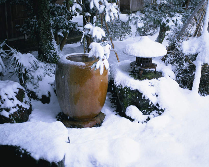 无人,横图,俯视,室外,白天,美景,森林,树林,田园,雪,大雪,日本,亚洲,罐子,陶瓷,积雪,景观,雪景,冬天,陶瓷制品,树,树木,自然,瓶子,景色,安静,平和,安逸,乡下,自然风光,东亚,日本国,彩图,高角度拍摄