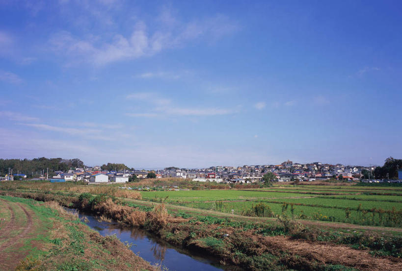 无人,横图,室外,白天,度假,河流,美景,水,田园,城市风光,城市,建筑,日本,亚洲,稻田,河水,景观,水流,乡村,建筑群,水稻,千叶市,千叶县,云彩,娱乐,居民区,蓝色,绿色,蓝天,天空,天,享受,休闲,景色,放松,生长,晴朗,安逸,闲适,东亚,本州,关东地方,本州岛,日本国,县厅,千叶,晴空,彩图