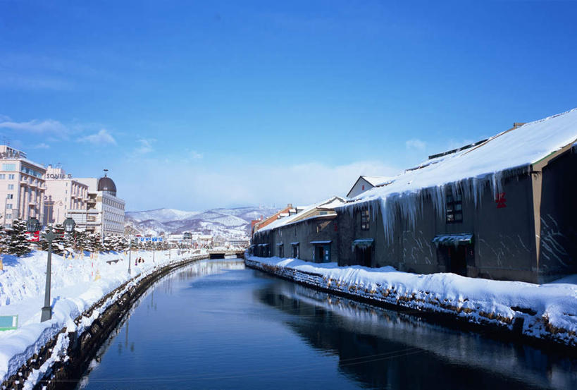 无人,家,横图,室外,白天,正面,度假,河流,美景,水,雪,大雪,城市风光,城市,路灯,北海道,日本,亚洲,阴影,光线,影子,房屋,屋子,河水,积雪,景观,水流,雪景,云,云朵,冬季,冬天,灯光,云彩,娱乐,楼房,住宅,灯,蓝色,白云,蓝天,天空,阳光,天,享受,休闲,景色,放松,寒冷,晴朗,照明设备,东亚,日本国,北海道地方,北海道岛,小樽市,严寒,小樽,晴空,彩图,房子