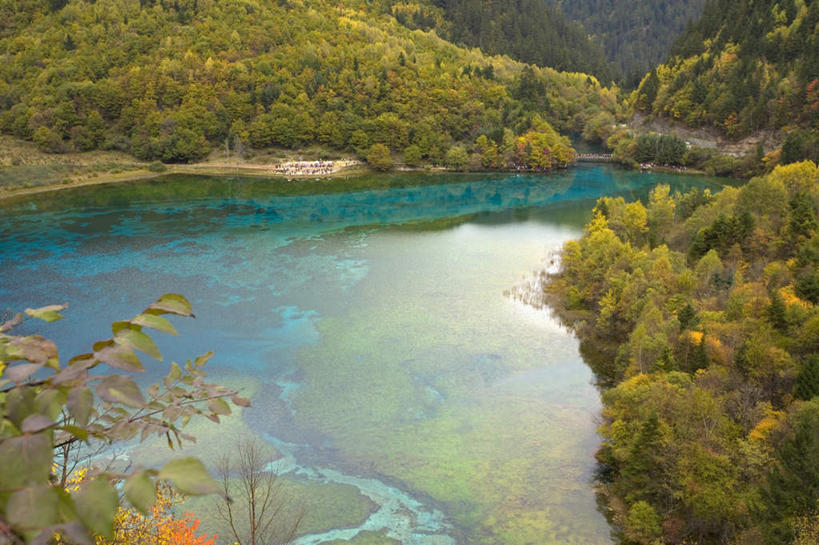 无人,横图,俯视,室外,白天,旅游,度假,美景,森林,山,山脉,树林,植物,九寨沟,中国,亚洲,阴影,光线,影子,池塘,景观,山峰,水池,山峦,娱乐,树,树木,绿色,倒影,阳光,自然,群山,享受,休闲,景色,放松,四川省,生长,成长,倒映,自然风光,东亚,四川,阿坝,中华人民共和国,西南地区,阿坝藏族羌族自治州,阿坝州,川,九寨沟县,反照,九寨沟风景名胜区,漳扎镇,彩图,高角度拍摄,五花海,九寨沟风景区,四川九寨沟风景名胜区