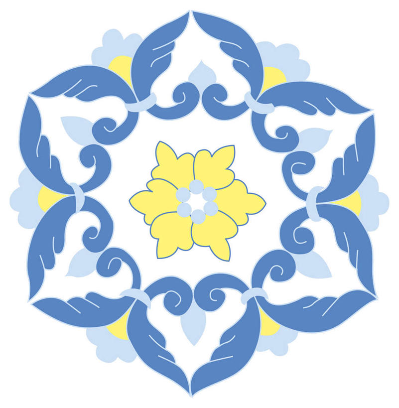 无人,竖图,插画,室内,白天,白色背景,正面,数码,科技,阴影,花纹,形状,对称,曲折,弯曲,装饰,盛开,网络,线条,高光,几何,计算机图形,合成,花蕾,图画,画,花,花瓣,花朵,鲜花,黄色,蓝色,花苞,花蕊,蜿蜒,华丽,修饰,点缀,电脑合成图,数码合成图,合成图,漫画,写实,具体,具象,衬托,美观,雅致,雅观,形态,外形,彩图