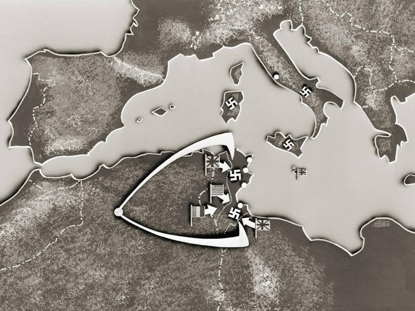 无人,横图,黑白,插画,通讯,数码,科技,地图,阿尔及利亚,阴影,网络,标志,文字,字符,字母,高光,几何,计算机图形,合成,图画,历史,标识,画,战争,电脑合成图,数码合成图,第二次世界大战,合成图,地中海文化,漫画,北非,写实,具体,具象,盟军,党徽,纳粹万字符,纳粹主义