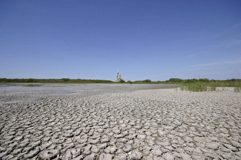 无人,横图,室外,白天,美国,发射台,摄影,泥,北美,北美洲,美洲,航天飞机,佛罗里达,佛罗里达州,佛州,阳光州,肯尼迪航天中心,北亚美利加洲,亚美利加洲,迈雷特岛国家野生动物保护区,梅里特岛,彩图,美利坚合众国,广角,空间探索