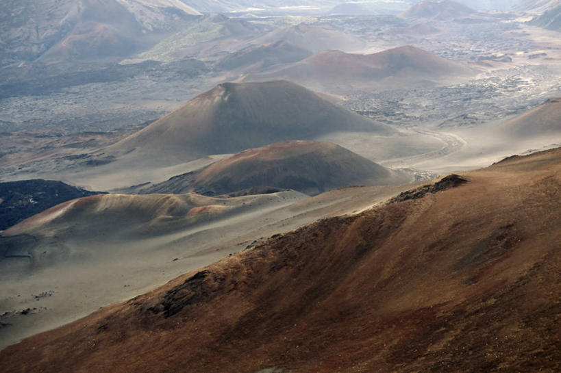 无人,横图,俯视,航拍,室外,白天,火山,美国,摄影,鸟瞰,夏威夷群岛,地质学,彩图,高角度拍摄,毛伊岛,火山渣锥