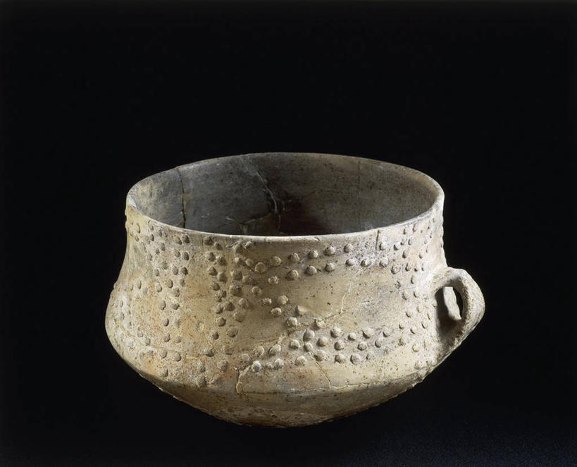 无人,横图,黑色背景,历史,锅,物品,一个,碗,摄影,单个,考古学,粘土,简单,器具,古代文明,美术工艺,史前时代,彩图,影棚拍摄,石器时代