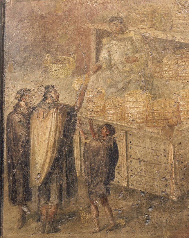 面包,成年人,四个人,竖图,插画,室外,数码,科技,意大利,阴影,网络,市场,高光,几何,计算机图形,合成,图画,破坏,货摊,饮食,古罗马,破损,画,古代,摄影,生活方式,损坏,电脑合成图,数码合成图,合成图,购买,漫画,贩卖,意大利文化,写实,具体,具象,庞贝,商人,彩图