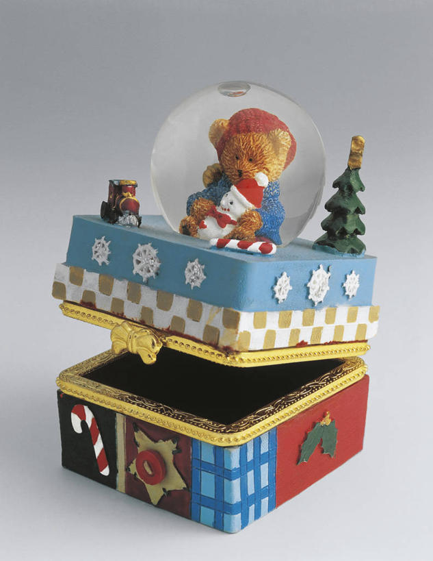 无人,竖图,室内,特写,白色背景,玩具,透明,商品,泰迪熊,盒子,一个,纪念品,摄影,毛绒玩具,单个,创造力,记忆,雪花球,想法,彩图,影棚拍摄