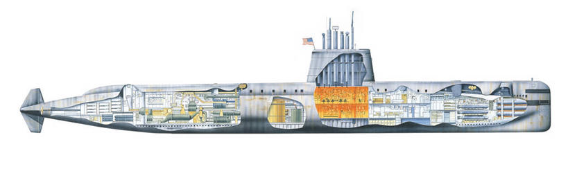 无人,横图,全景,白色背景,侧面,船,美国,军事,历史,白色,运输,摄影,海军,横截面,潜水艇,彩图