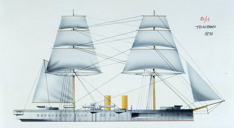 无人,横图,全景,室外,白天,侧面,时尚,船,英国,蓝色背景,军事,历史,一个,蓝色,t台,帆,战争,运输,摄影,军舰,单个,北欧,海军,战船,帆樯,桅竿,时装表演,时装秀,t型台,走秀,彩图,帆柱,英国海军,英国皇家海军,传动装置