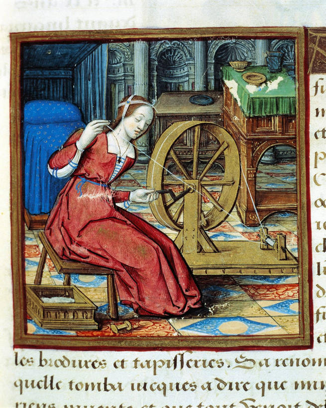 成年人,一个人,坐,竖图,插画,室内,民族服装,数码,科技,床,家具,卧室,仅一个女性,阴影,卷曲,小的,编织,缠绕,网络,柱子,拱门,织物,高光,几何,计算机图形,合成,图画,拿着,线团,画,纺织,手稿,毛线,职业,英文字母,砖地,电脑合成图,数码合成图,合成图,漫画,写实,具体,具象,美术工艺,手纺车,彩图,传统服装,民俗服