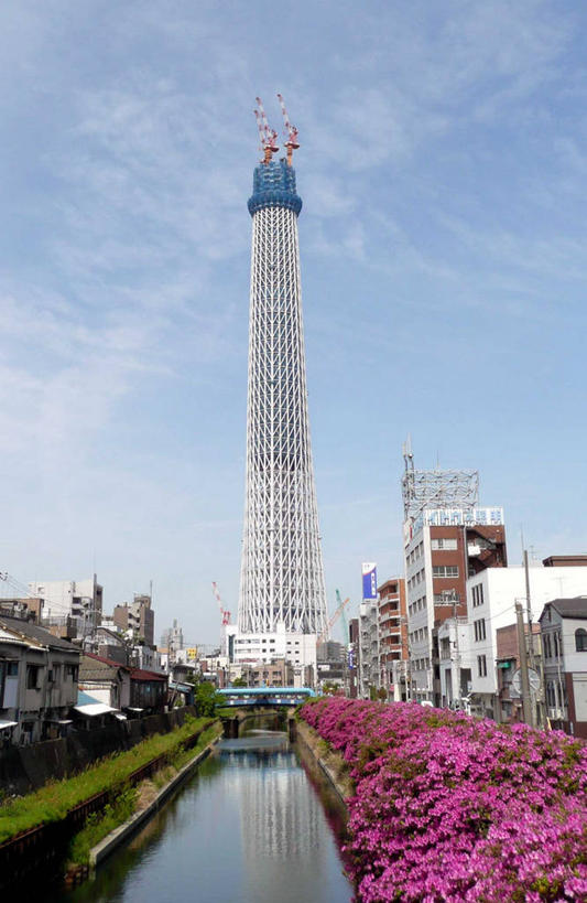 无人,竖图,室外,白天,建筑业,城市,建筑,日本,日本文化,反射,云,天空,摄影,运河,彩图