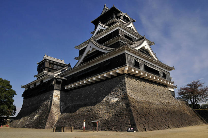 无人,横图,室外,白天,建筑,日本,日本文化,艺术,城堡,云,历史,树,天空,地标建筑,摄影,九州,彩图