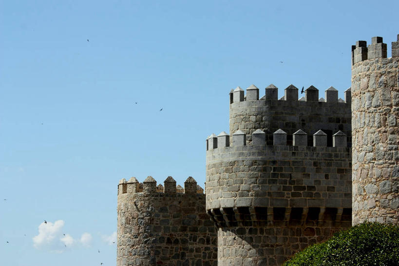 无人,横图,室外,白天,旅游,度假,重复,安全,石头,美景,建筑,西班牙,欧洲,景观,历史,娱乐,顶部,自然,享受,休闲,景色,放松,摄影,部分,要塞,南欧,自然风光,万里无云,阿维拉,西班牙王国,卡斯蒂利亚,卡斯蒂利亚拉曼查,卡斯蒂利亚拉曼恰,拉曼查,拉曼恰,式样,岩石,彩图