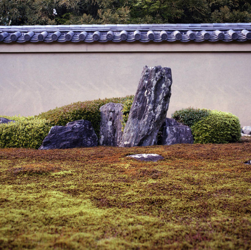 无人,寺庙,横图,室外,白天,日本,日本文化,苔藓,摄影,宗教,佛教,京都府,园林,宁静,宗教建筑,沙砾,大德寺,灵性,岩石,彩图,传统文化